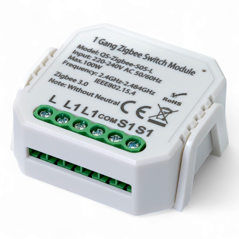 432141 Розумний вимикач Tervix Pro Line ZigBee Switch (1 клавіша), без нуля