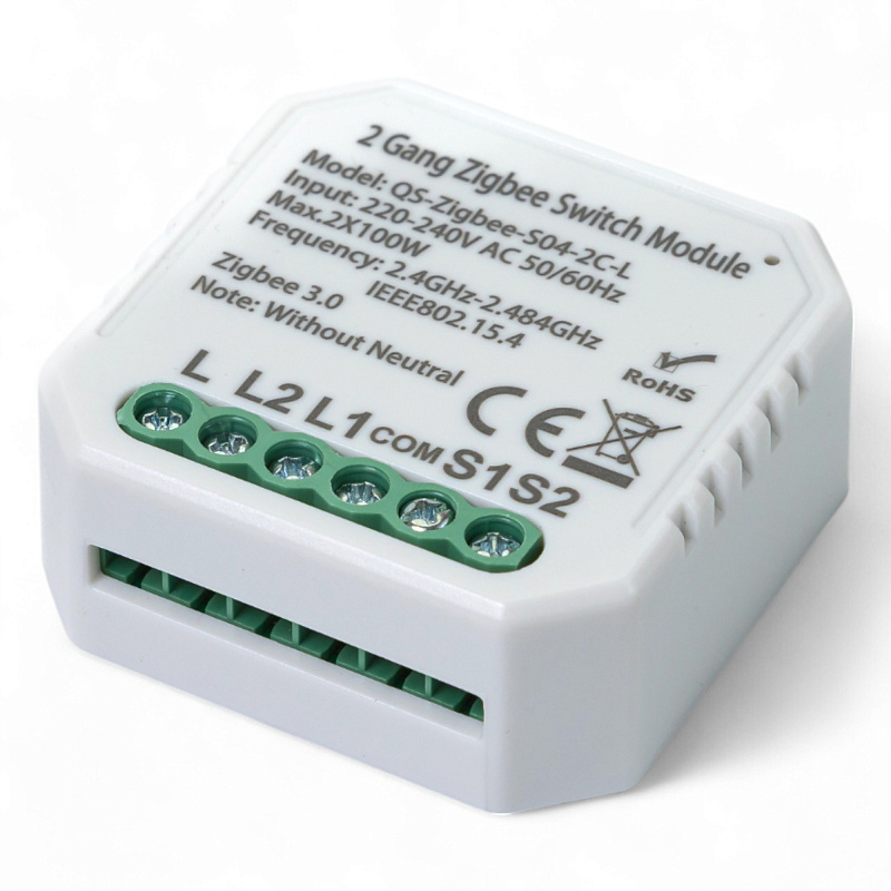 433141 Розумний вимикач Tervix Pro Line ZigBee Switch (2 клавіші), без нуля
