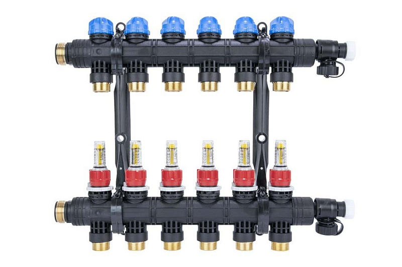 81266 Колектор ProCalida EF1 K 6 контурів, G1", 0,2-1,6 л/хв
