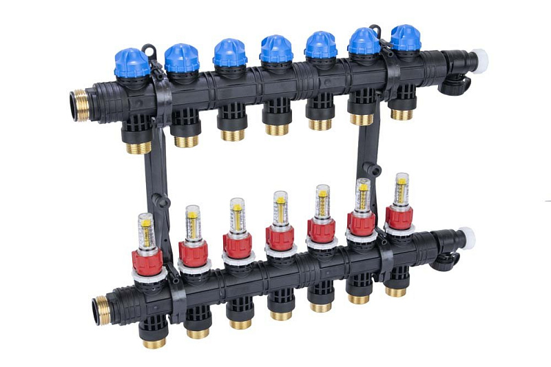 81267 Колектор ProCalida EF1 K 7 контурів, G1", 0,2-1,6 л/хв