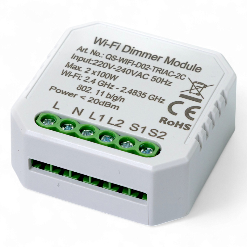 436421 Розумний вимикач - регулятор Tervix Pro Line WiFi Dimmer (2 клавіші)