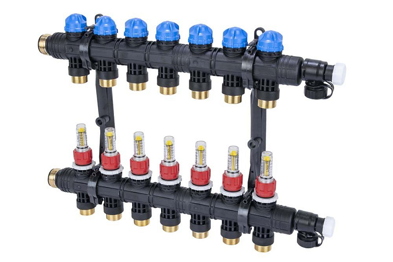 81267 Колектор ProCalida EF1 K 7 контурів, G1", 0,2-1,6 л/хв