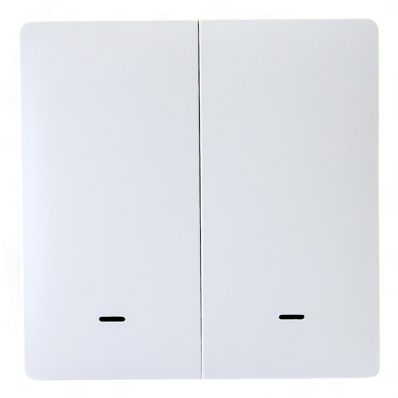433021 Розумна клавішна кнопка-вимикач Tervix Pro Line ZigBee Push Button (2 клавіші), на батар.