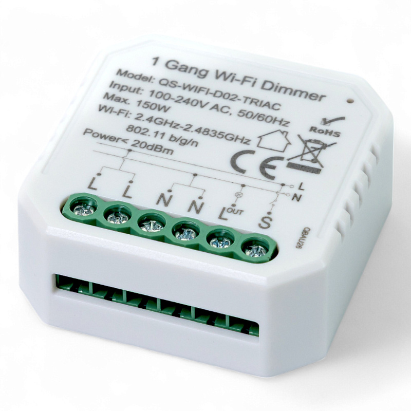 435421 Розумний вимикач - регулятор Tervix Pro Line WiFi Dimmer (1 клавіша)