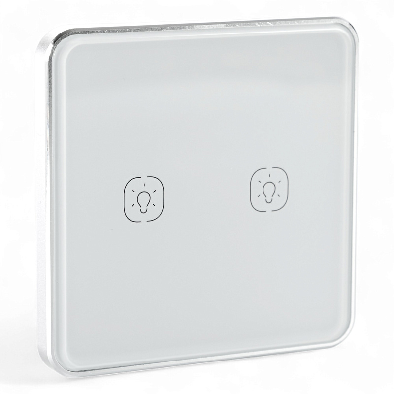 433031 Розумна сенсорна кнопка-вимикач Tervix Pro Line ZigBee Touch Switch (2 клавіші), на батар.