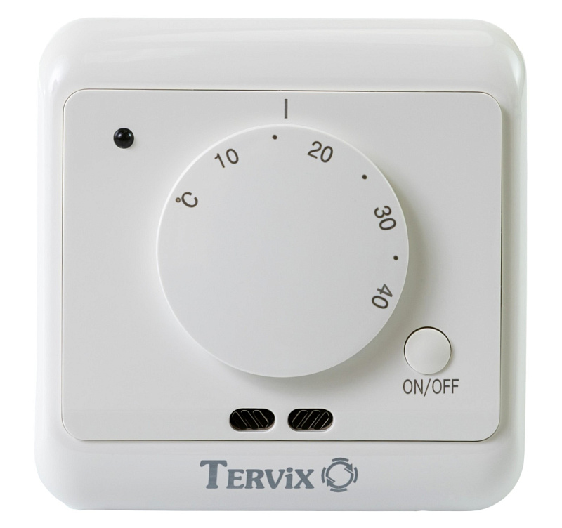 101031 Термостат для водяної / електричної теплої підлоги Tervix Simple